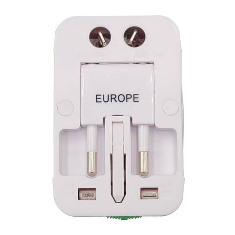 Adattatore universale da viaggio MKC Europa - Regno Unito - USA bianca 492519362